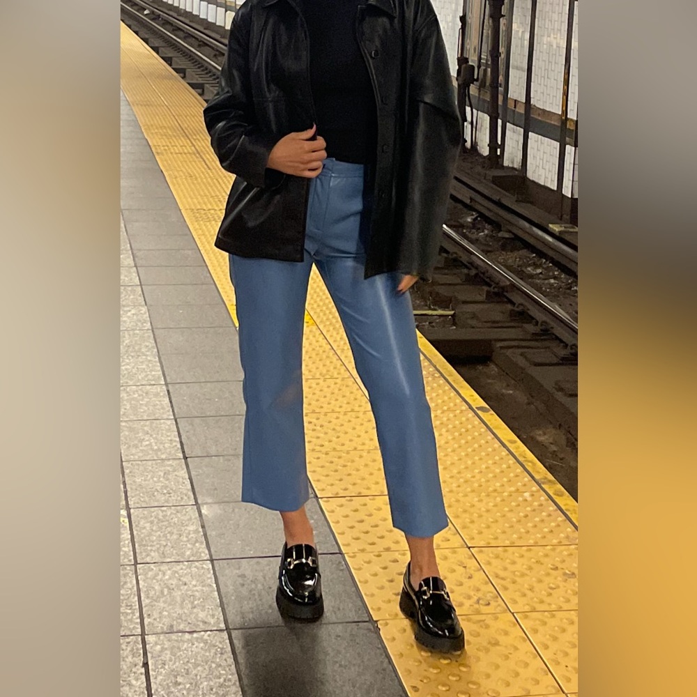 Melina leather pant cropped
